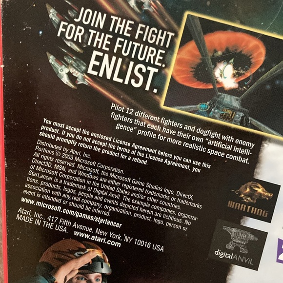 Atari StarLancer CD-Rom Game Star Lancer - Picture 7 of 8